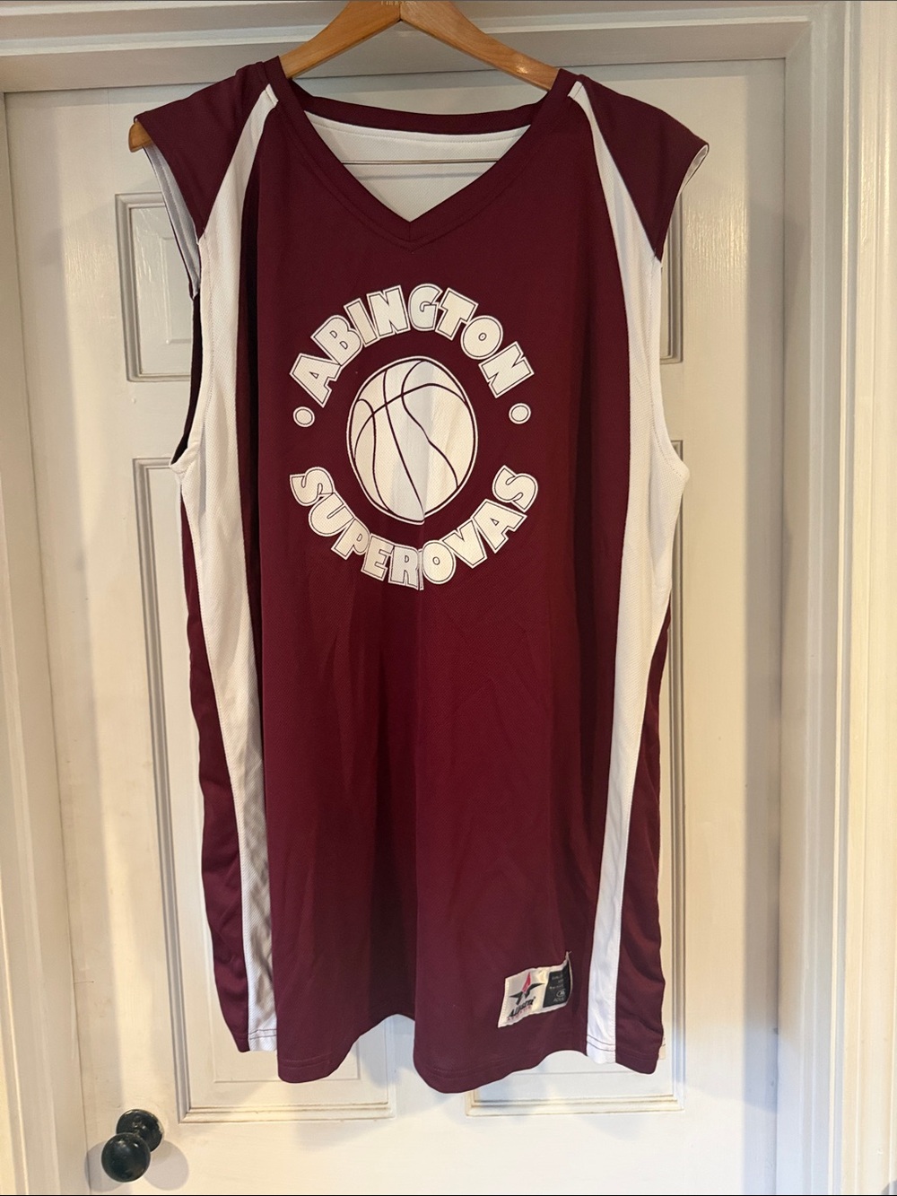 Abington Supernovas Maroon & White Basketball Jersey